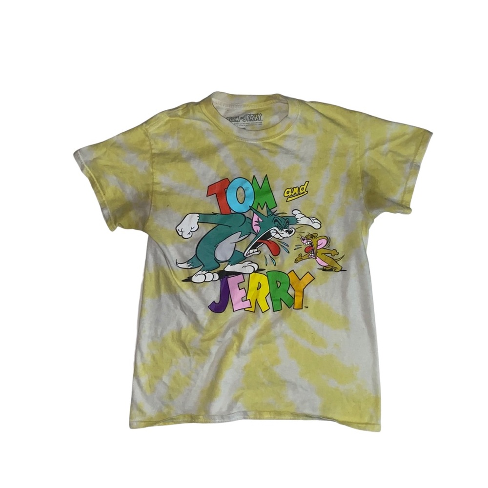 Tom and Jerry Graphic Tie Dye T Shirt